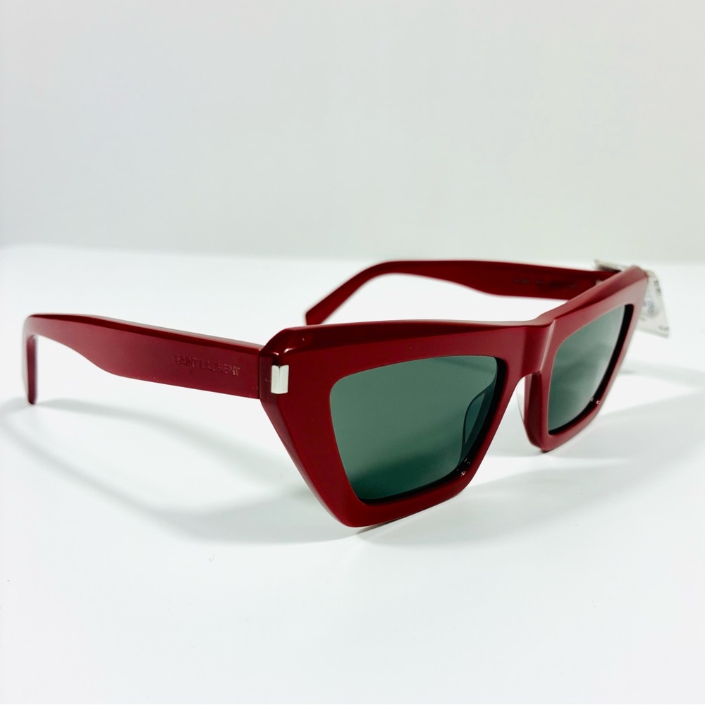 Saint Laurent 52mm Cat Eye Sunglasses Red SL 467 NEW - Picture 15 of 17